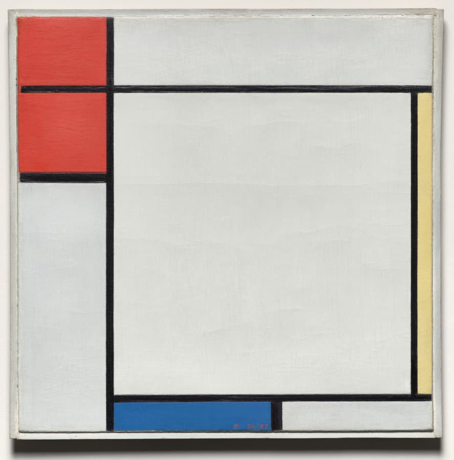 Composition with Red, Yellow, and Blue by Piet Mondrian (1927)
