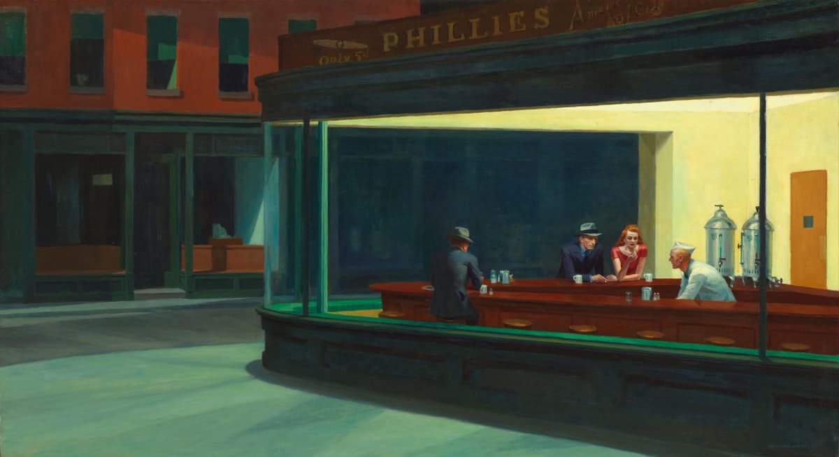 Nighthawks by Edward Hopper (1942)